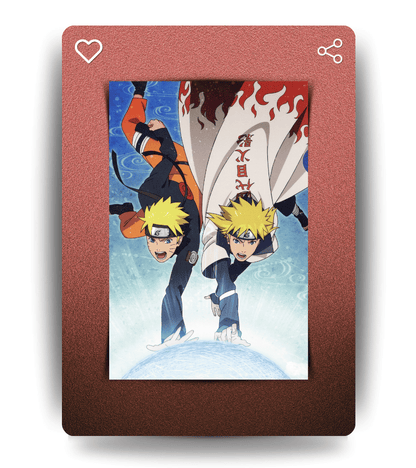 Naruto & Minato Wall Poster | Naruto | Anime Print