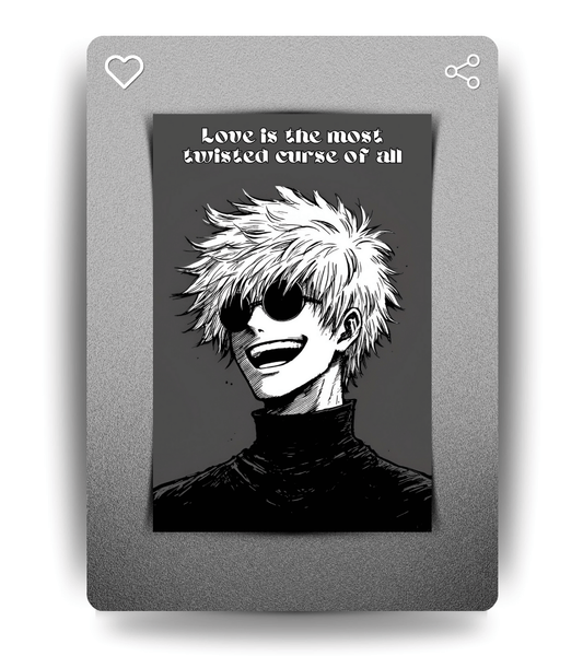 Gojo Quote Wall Poster | Jujutsu Kaisen | Anime Print