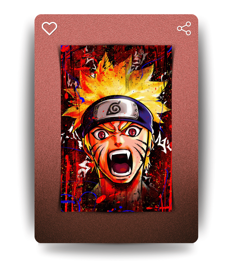 Naruto Abstract Wall Poster | Naruto | Anime Print