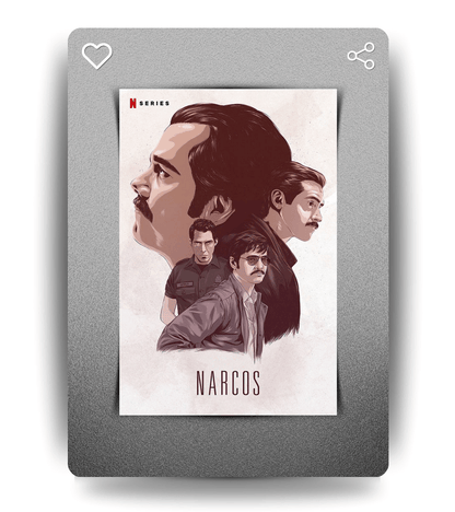 Narcos Wall Poster | TV Series | Pop Culture Print