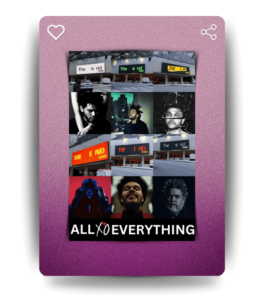 All XO Everything Wall Poster | The Weeknd | Music Print