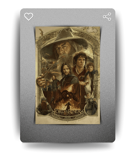 Lord of the Rings Wall Poster | Movies | Pop Culture Print