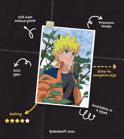 Uzumaki Naruto Wall Poster | Naruto | Anime Print