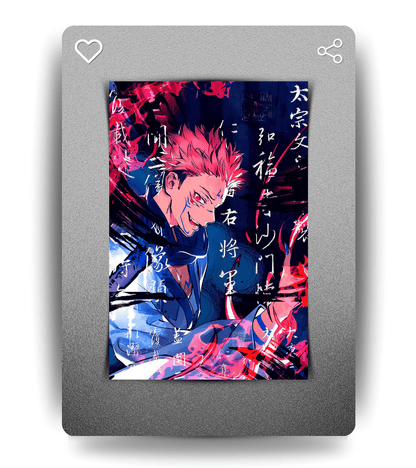 Ryomen Sukuna Abstarct Wall Poster | Jujutsu Kaisen | Anime Print