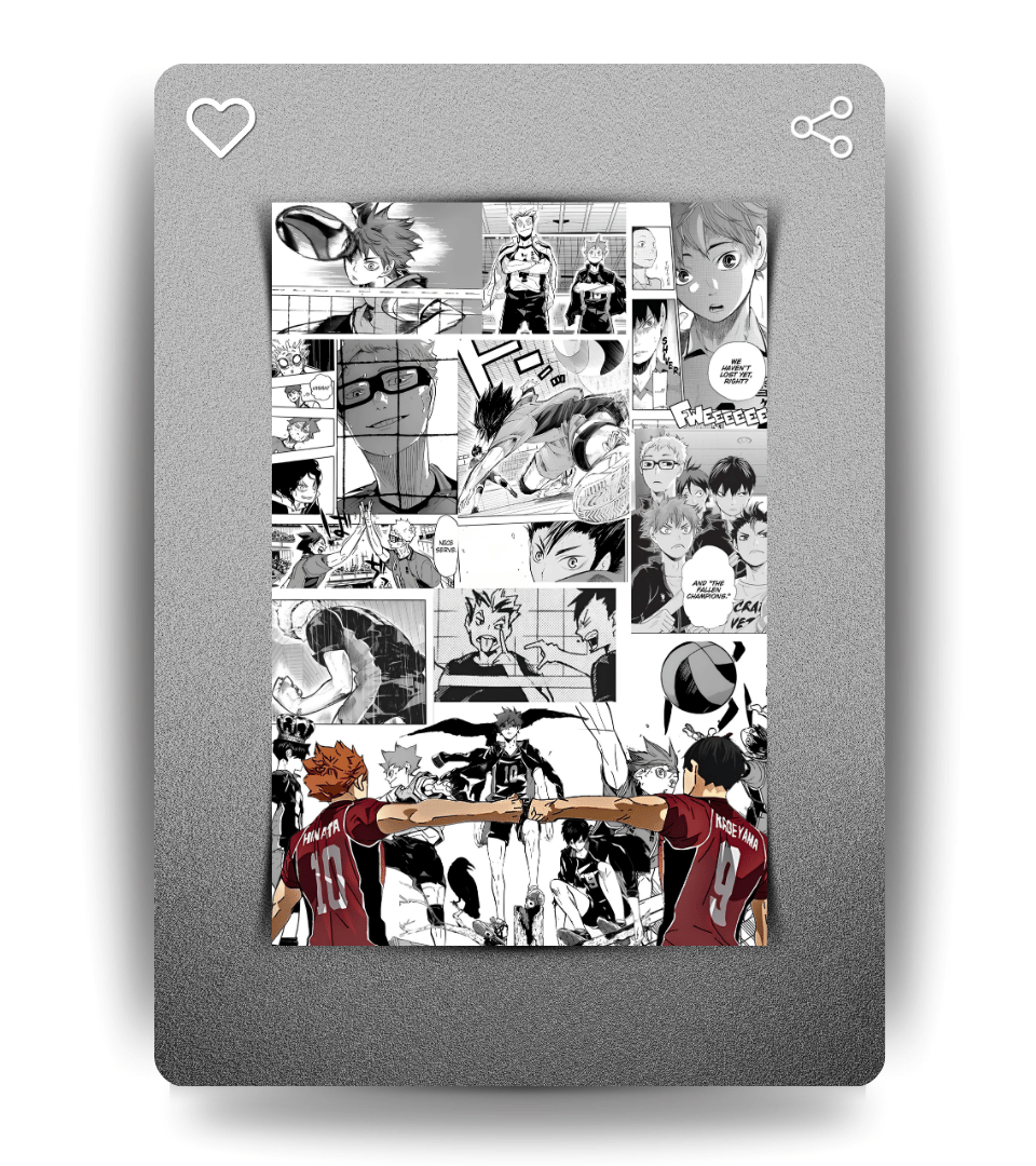 Hinata & Kageyama Wall Poster | Haikyuu | Anime Print