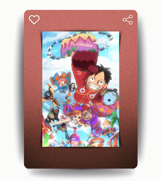 Strawhat Crew Egghead Wall Poster | One Piece | Anime Print