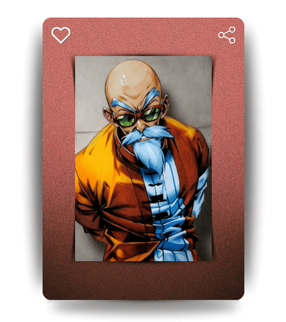 Master Roshi Wall Poster | Dragon Ball | Anime Print