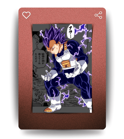 Ego Vegeta Wall Poster | Dragon Ball | Anime Print