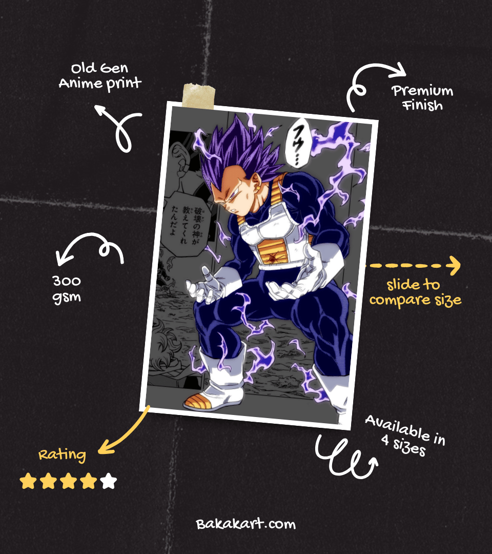 Ego Vegeta Wall Poster | Dragon Ball | Anime Print