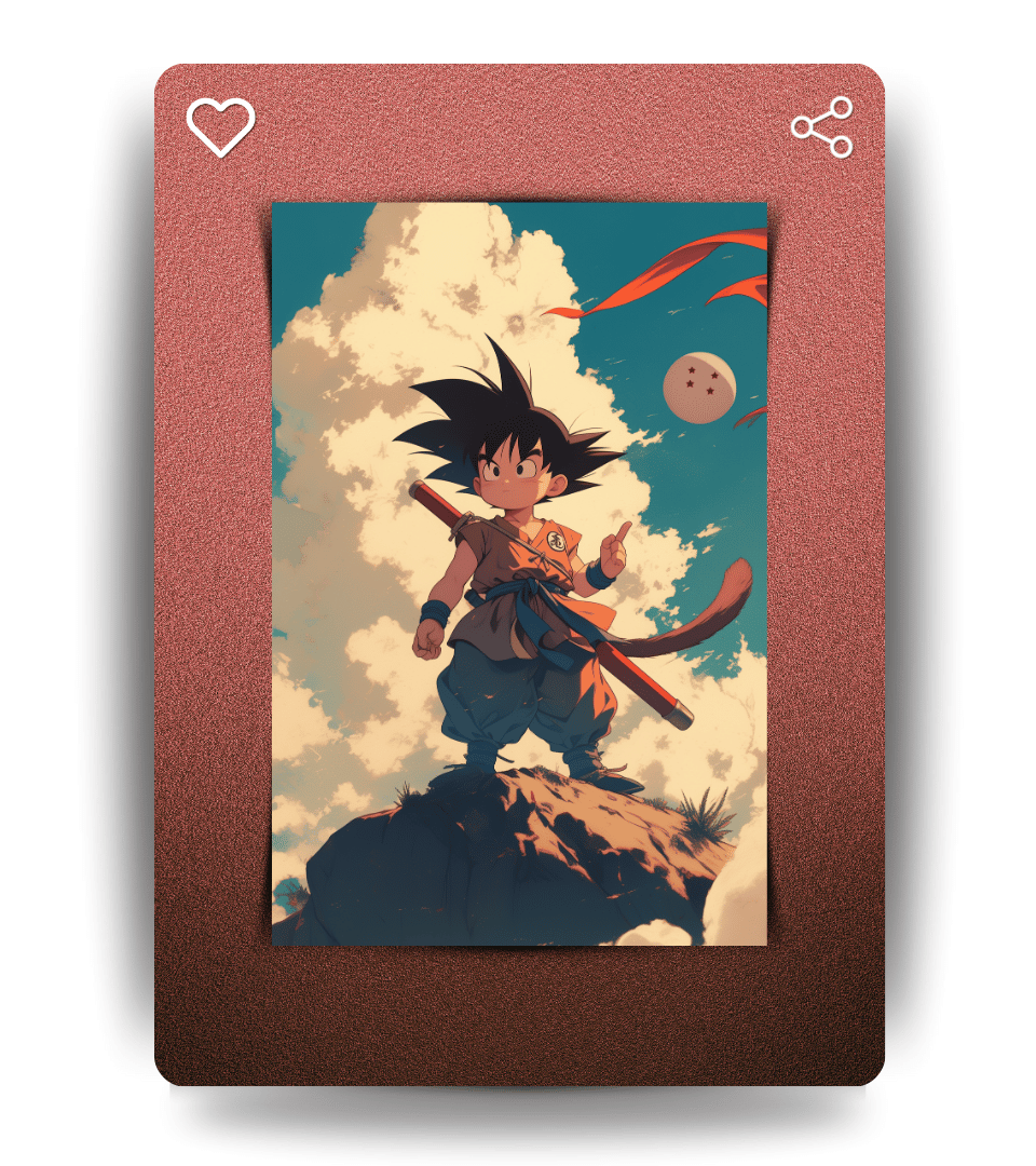 Kid Goku Wall Poster | Dragon Ball | Anime Print