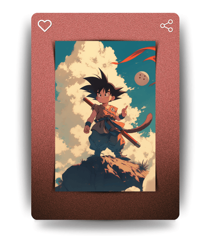 Kid Goku Wall Poster | Dragon Ball | Anime Print