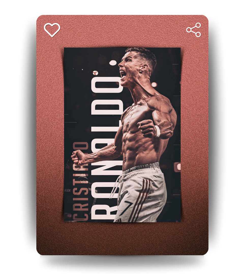 Cristiano Ronaldo Wall Poster | Football | Sport Print