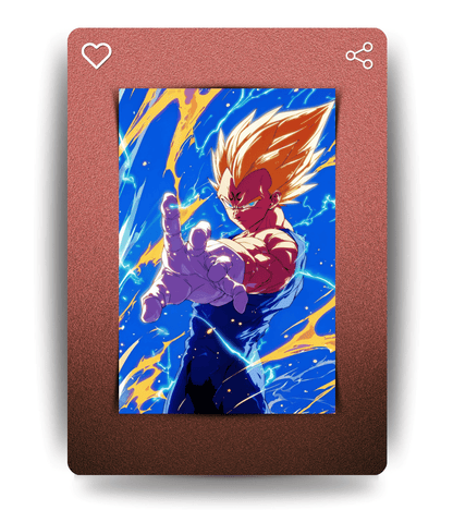 Majin Vegeta Wall Poster | Dragon Ball | Anime Print