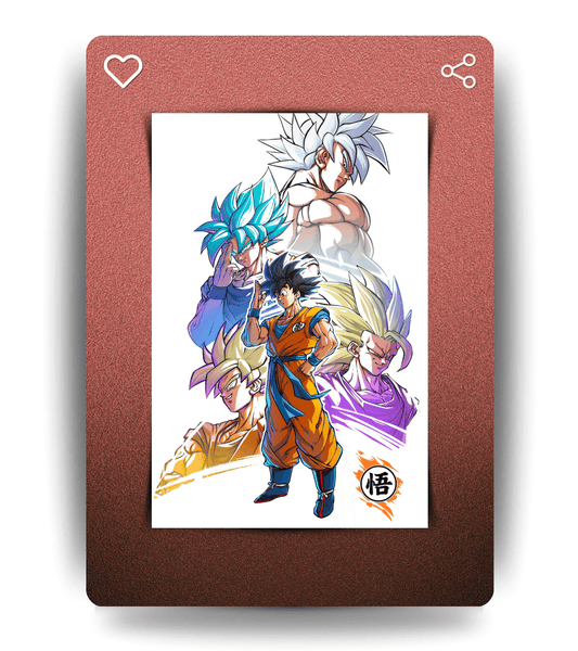 Goku Saiyan's Wall Poster | Dragon Ball | Anime Print