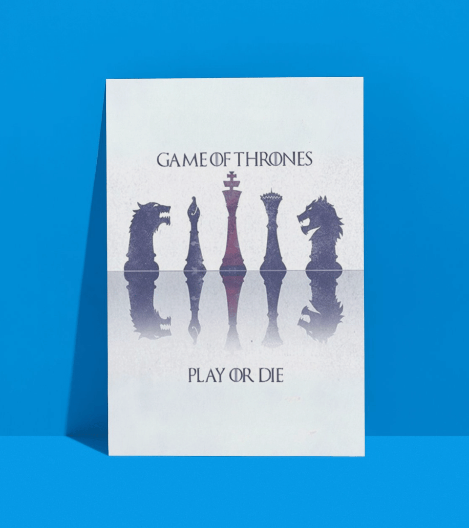 GOT Chess Wall Poster | Game Of Thrones | Pop Culture Print