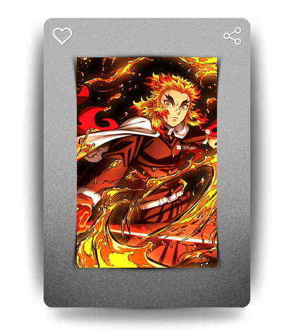 Kyōjurō Rengoku Wall Poster | Demon Slayer | Anime Print