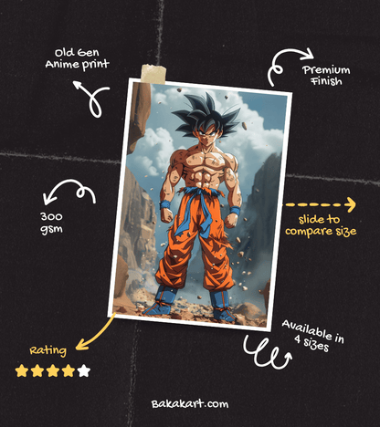 Son Goku Wall Poster | Dragon Ball | Anime Print