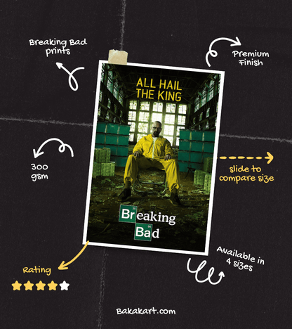 All Hail the King Wall Poster | Breaking Bad | Pop Culture Print