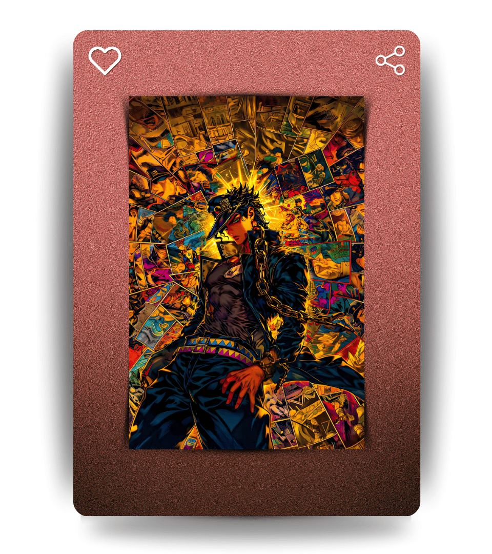 Jotaro Kujo Wall Poster | JoJo's Bizarre Adventure | Anime Print