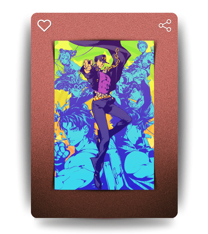 JoJo's Bizarre Adventure Wall Poster | JoJo's Bizarre Adventure | Anime Print