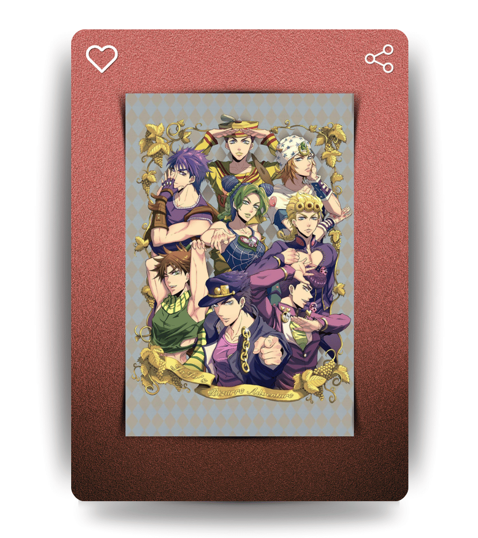 JoJo's Bizarre Adventure Wall Poster | JoJo's Bizarre Adventure | Anime Print