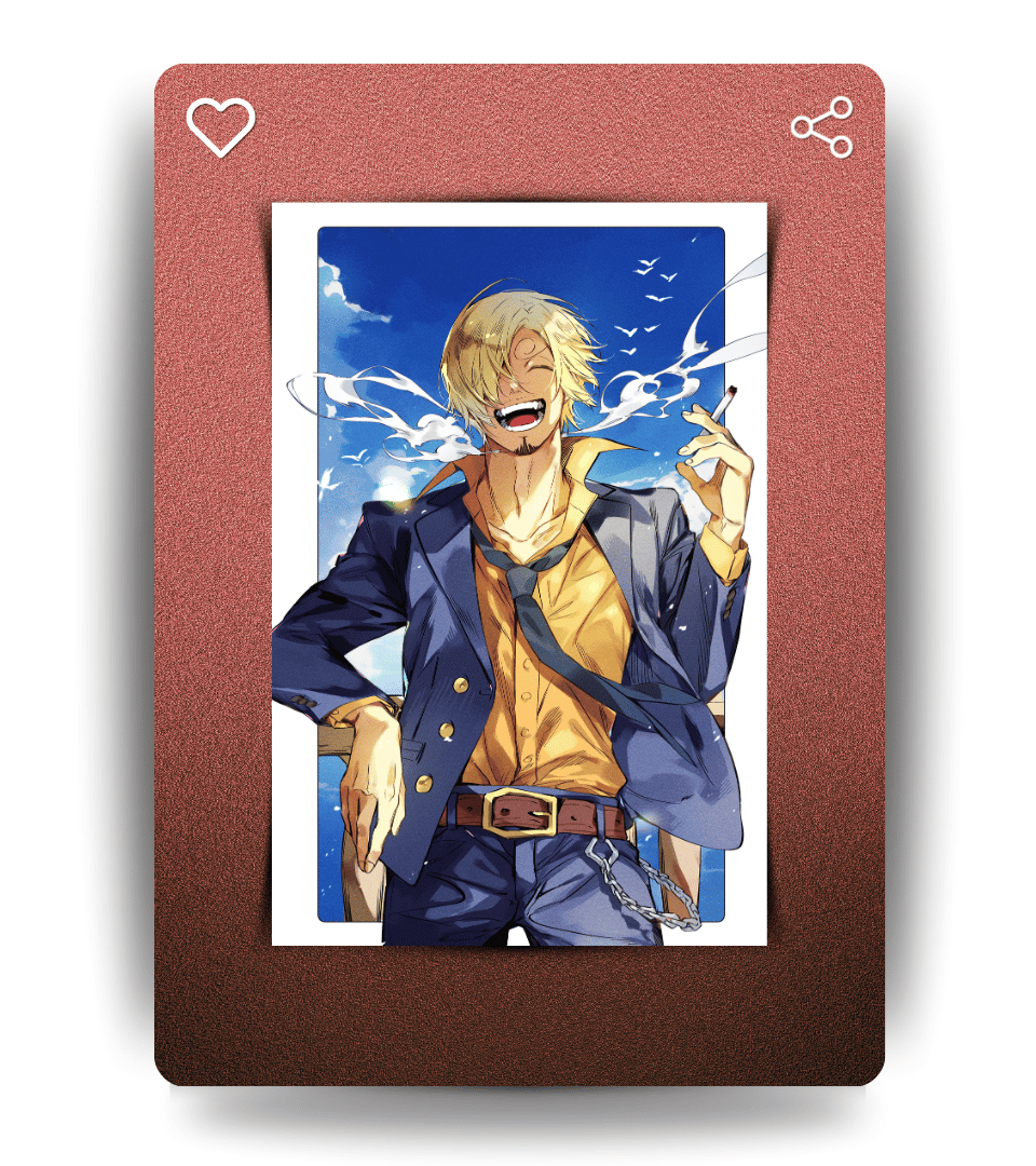 Blackleg Sanji Wall Poster | One Piece | Anime Print