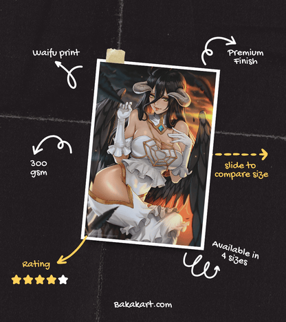 Albedo Waifu Wall Poster | Overlord | Anime Print