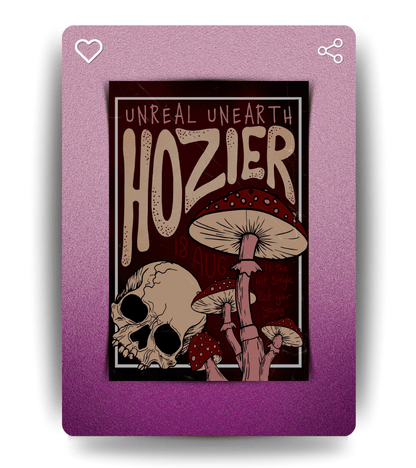 Unearth Unreal Wall Poster | Hozier | Music Print