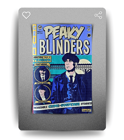 Peaky Blinders Comic Wall Poster | Peaky Blinders | Pop Culture Print