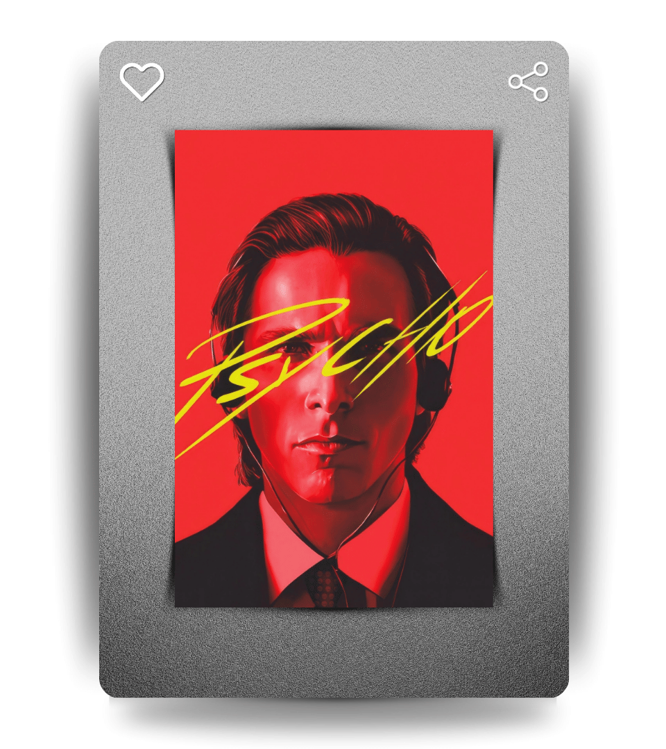 Patrick Bateman Wall Poster | Movies | Pop Culture Print