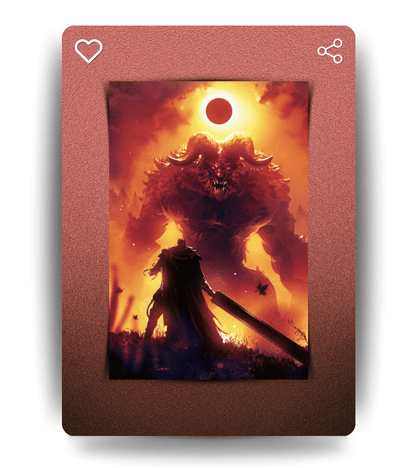 Guts vs Zodd Wall Poster | Berserk | Anime Print