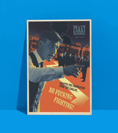 No Fucking Fighting Wall Poster | Peaky Blinders | Pop Culture Print