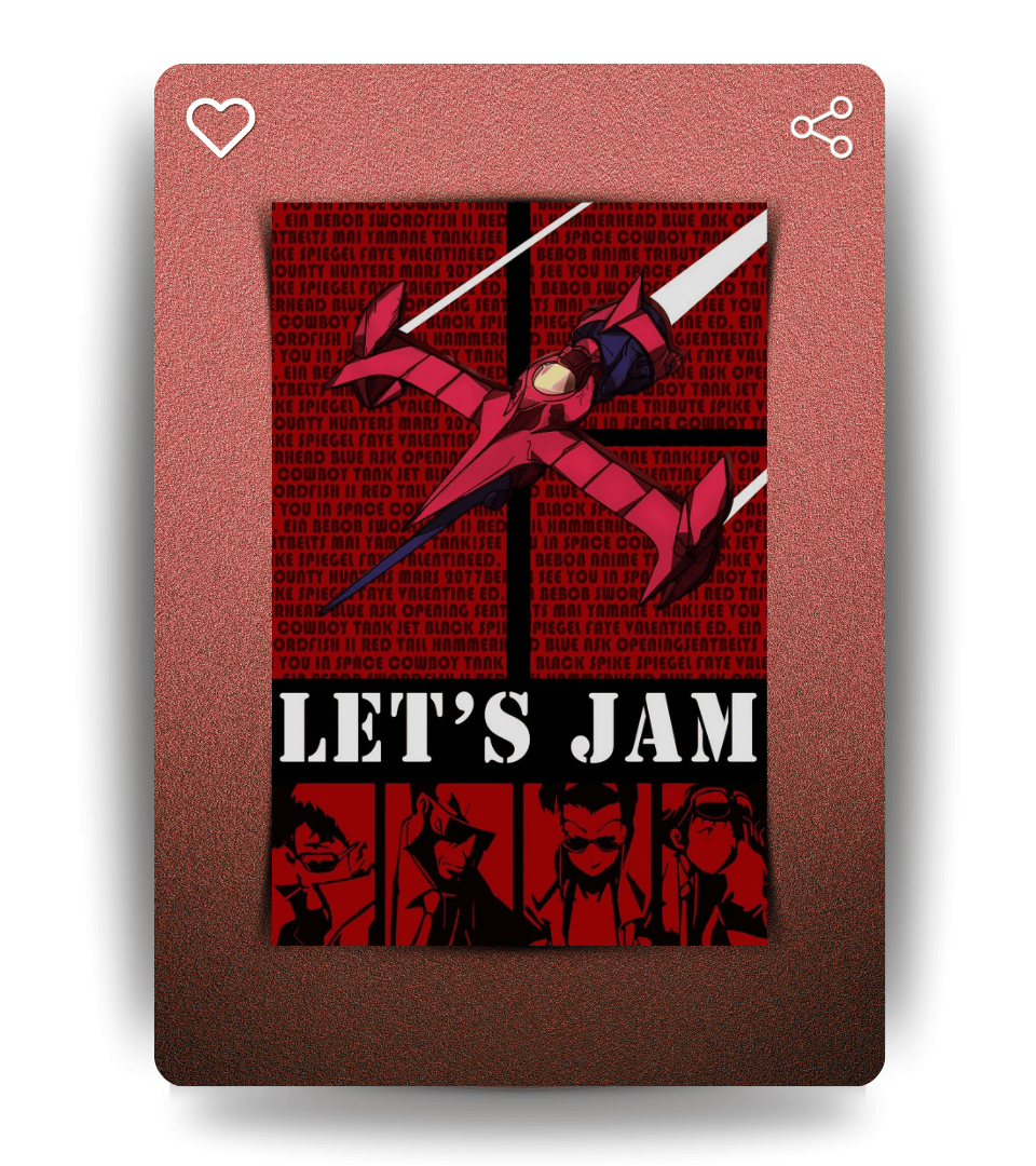 Lets Jam Wall Poster | Cowboy Bepop | Anime Print