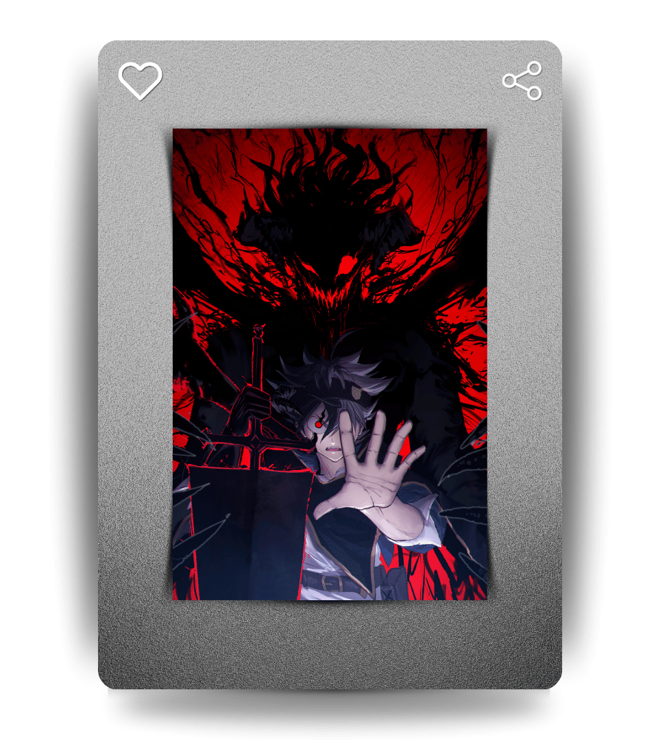 Asta Devil Wall Poster | Black Clover | Anime Print