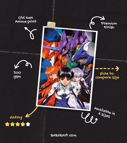 NERV Pilot Wall Poster | Neon Genesis Evangelion | Anime Print