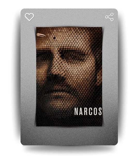 Pablo Escobar in Bullets Wall Poster |  Narcos | Pop Culture Print