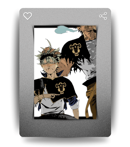 Yami & Asta Wall Poster | Black Clover | Anime Print