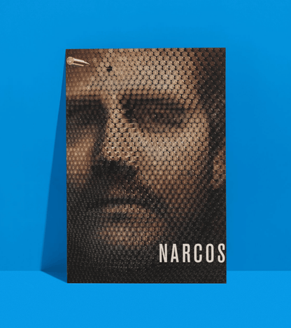 Pablo Escobar in Bullets Wall Poster |  Narcos | Pop Culture Print