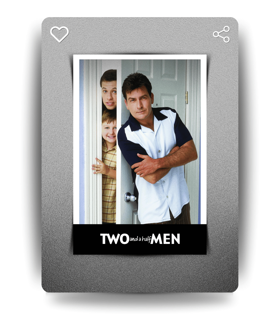 Two and a Half Men Wall Poster | TV Series | Pop Culture Print