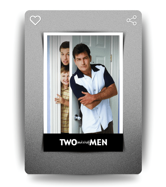 Two and a Half Men Wall Poster | TV Series | Pop Culture Print