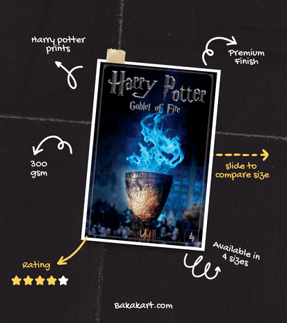 Goblet of Fire Wall Poster | Harry Potter | Pop Culture Print