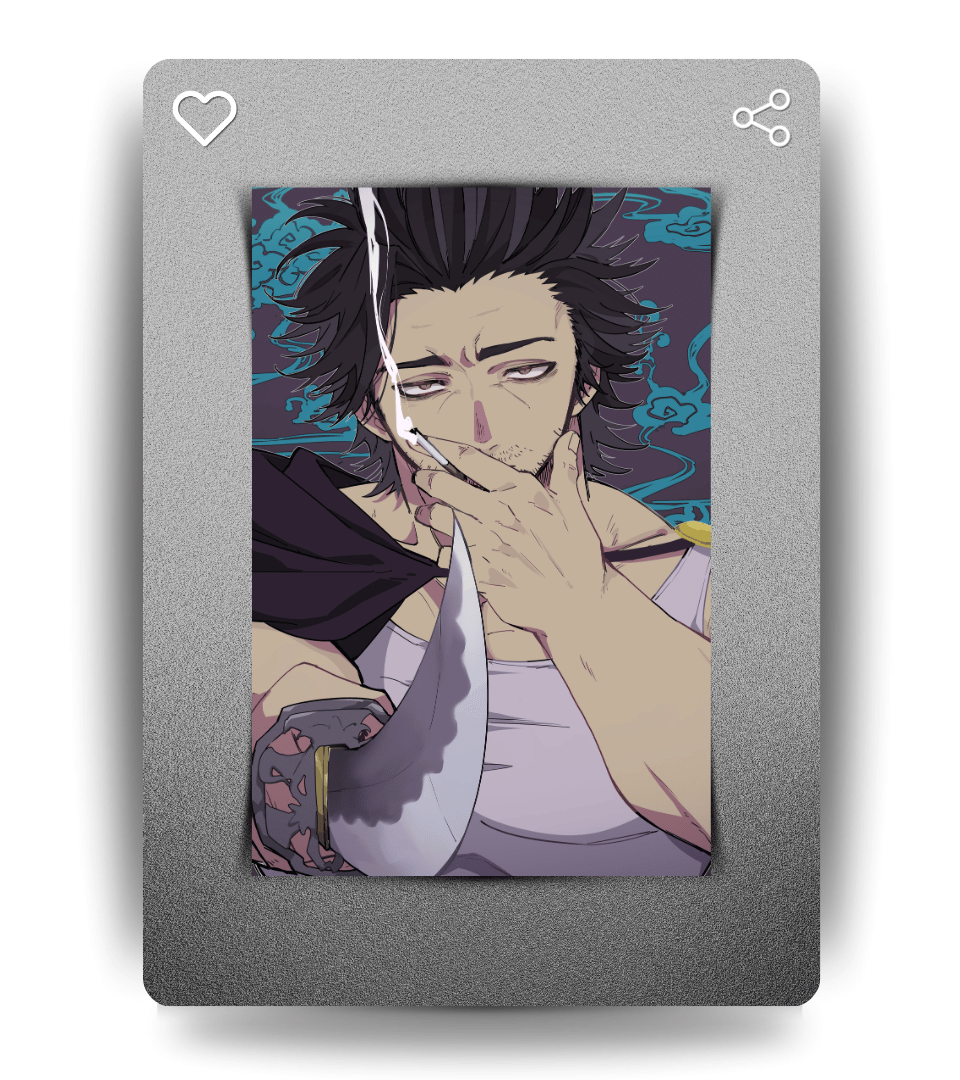 Yami Sukehiro Wall Poster | Black Clover | Anime Print