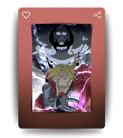 Edward & Elric Wall Poster | Full Metal Alchemist Brotherhood | Anime Print