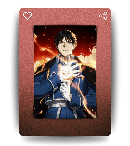 Roy Mustang Wall Poster | Full Metal Alchemist Brotherhood | Anime Print