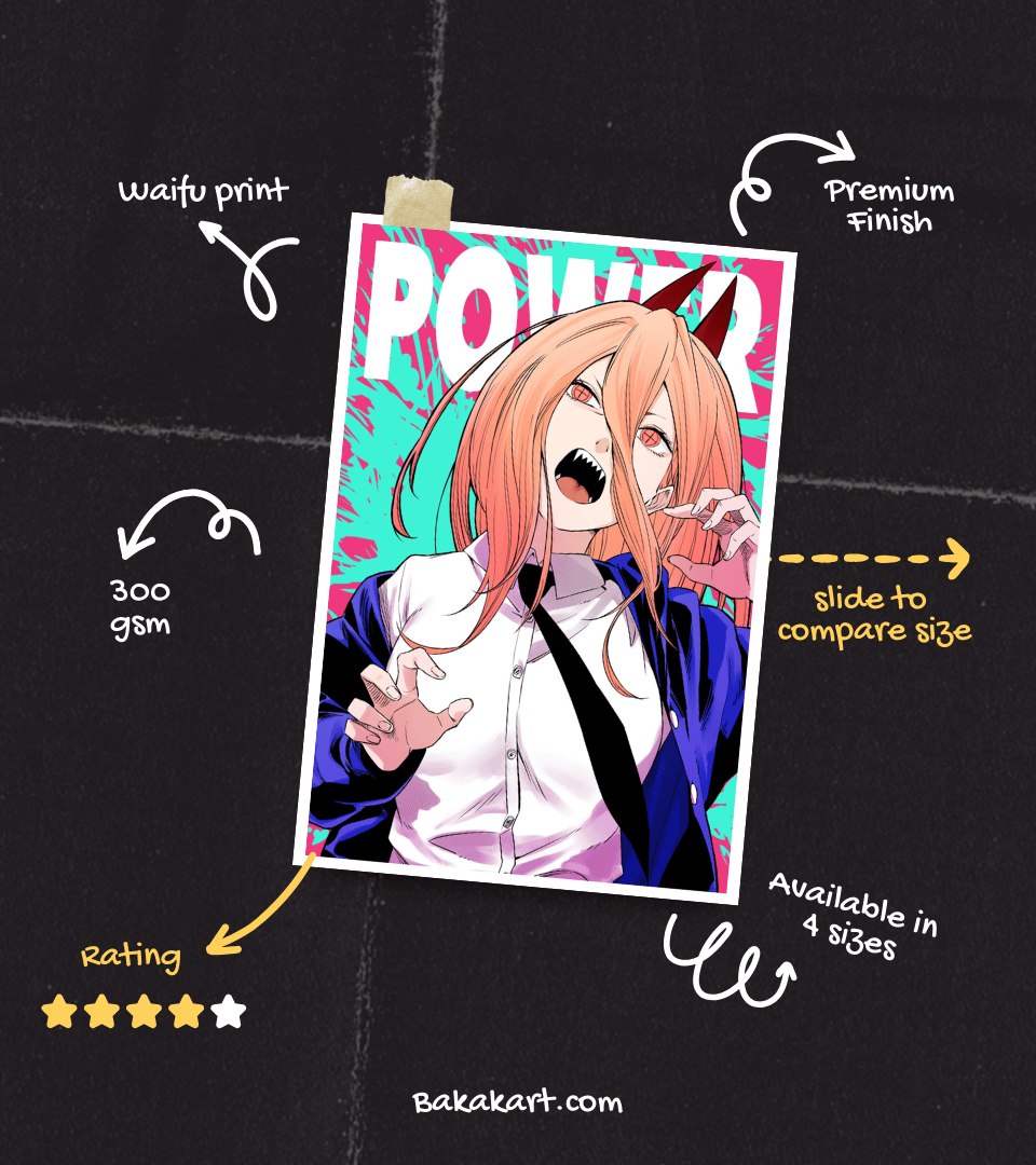 Power Waifu Wall Poster | Chainsaw Man | Anime Print