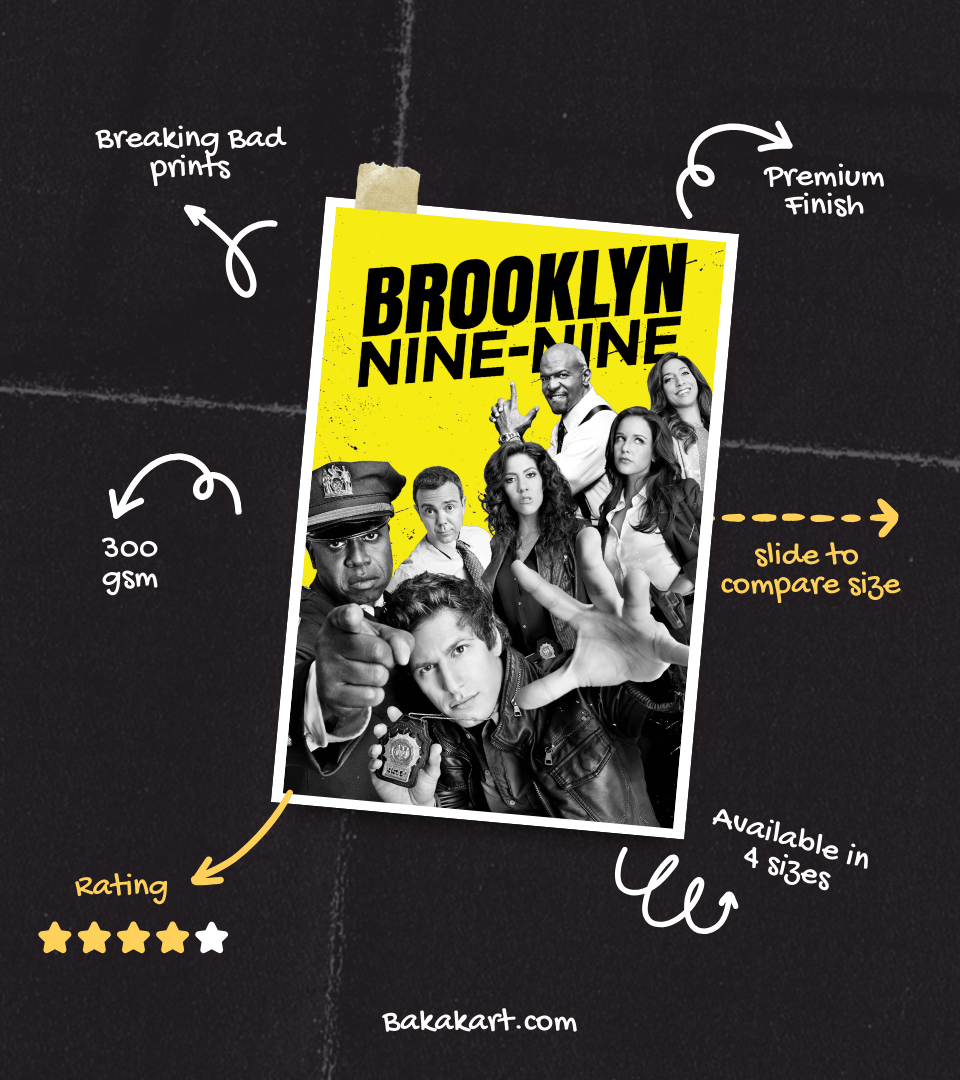 Brooklyn Nine Nine Wall Poster | TV Series | Pop Culture Print