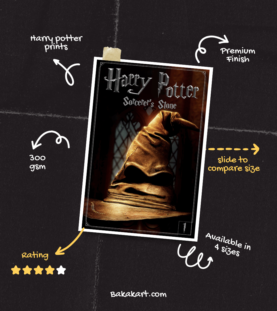 Sorcerer's Stone Wall Poster | Harry Potter | Pop Culture Print