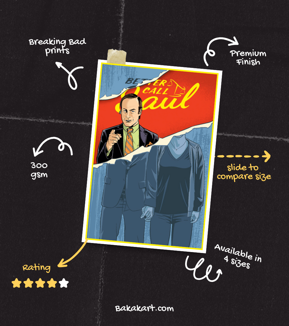 Better Call Saul Wall Poster | TV Series | Pop Culture Print