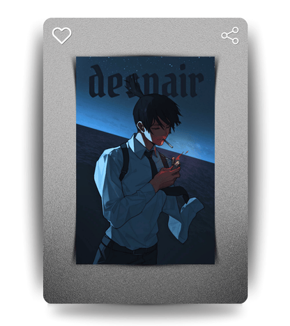 Aki Despair Wall Poster | Chainsaw Man | Anime Print