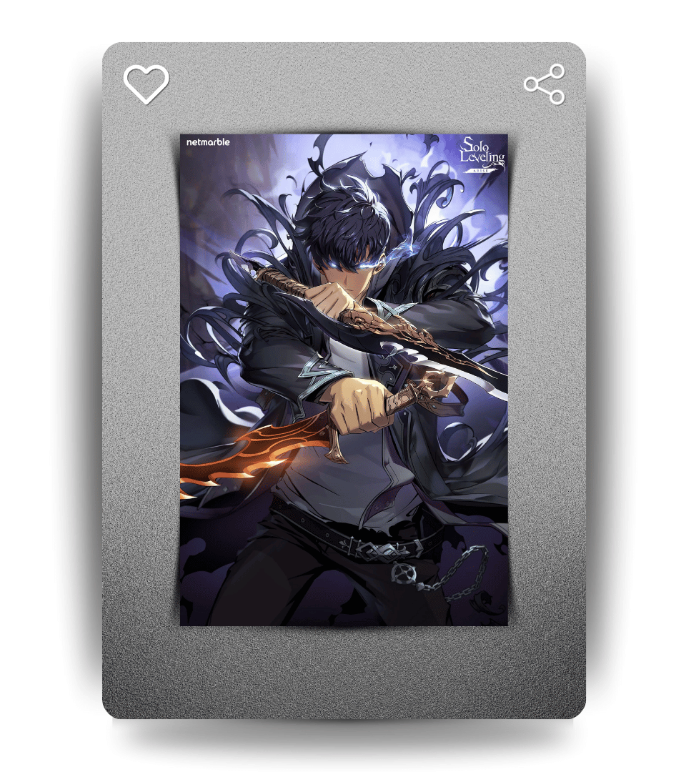 Sung Jin-woo Wall Poster | Solo Leveling | Anime Print